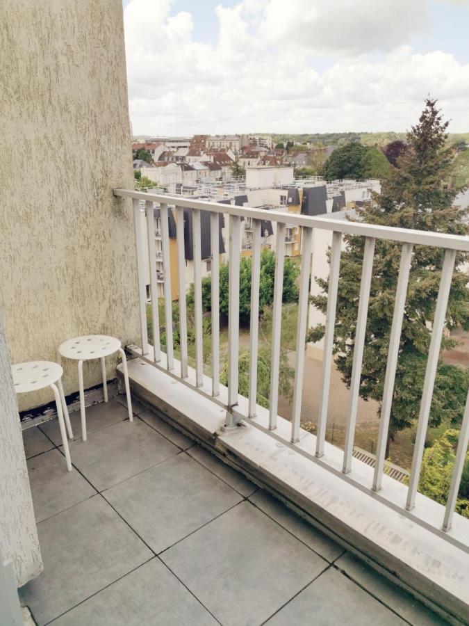 Suite Athena - Melun Gare Rer - Studio Avec Balcon Et Parking Exterior foto